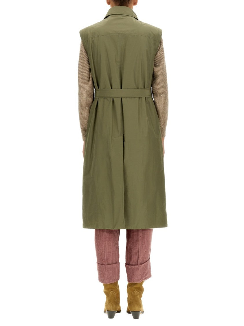 Brunello Cucinelli Taffeta Trench Coat
