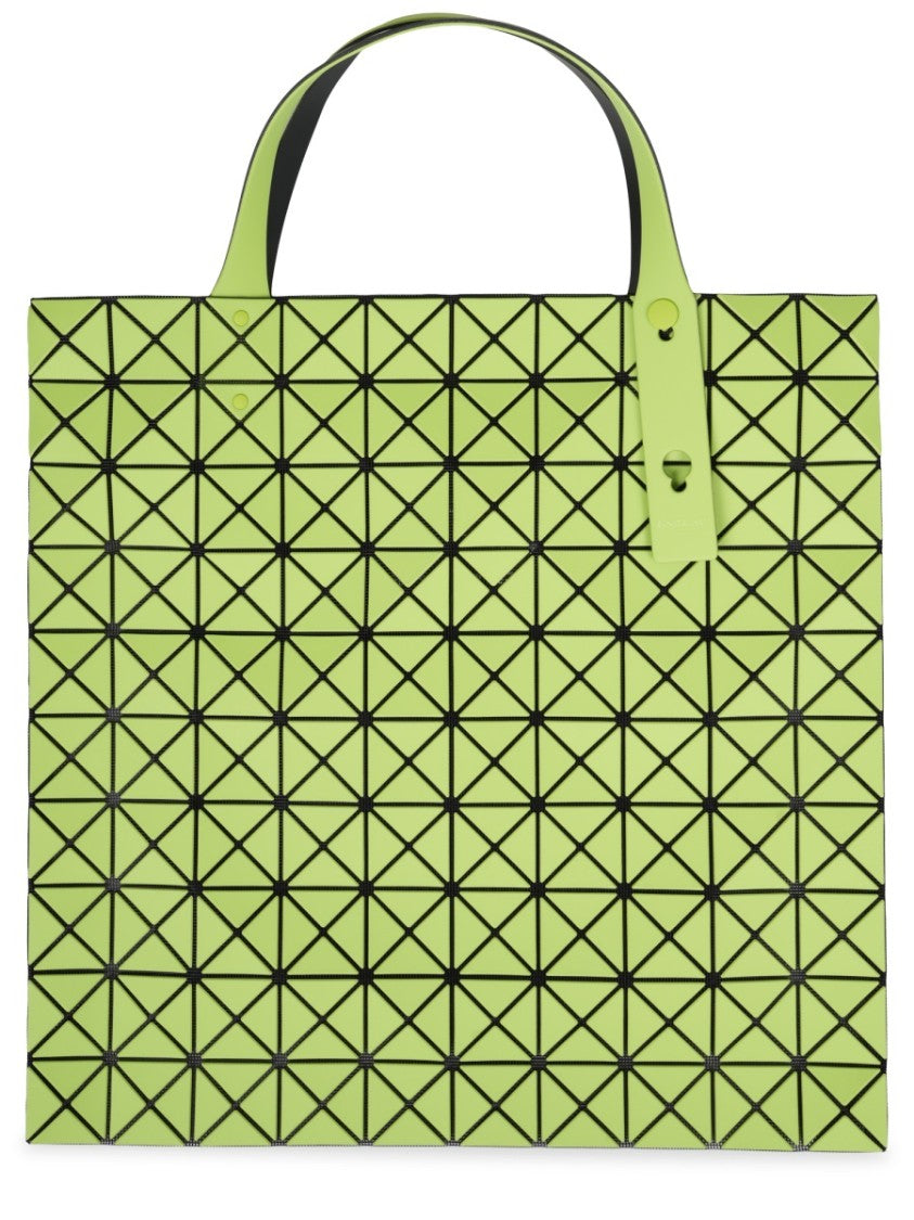 Bao Bao Issey Miyake Geometric Green Shoulder Bag With Glossy Finish