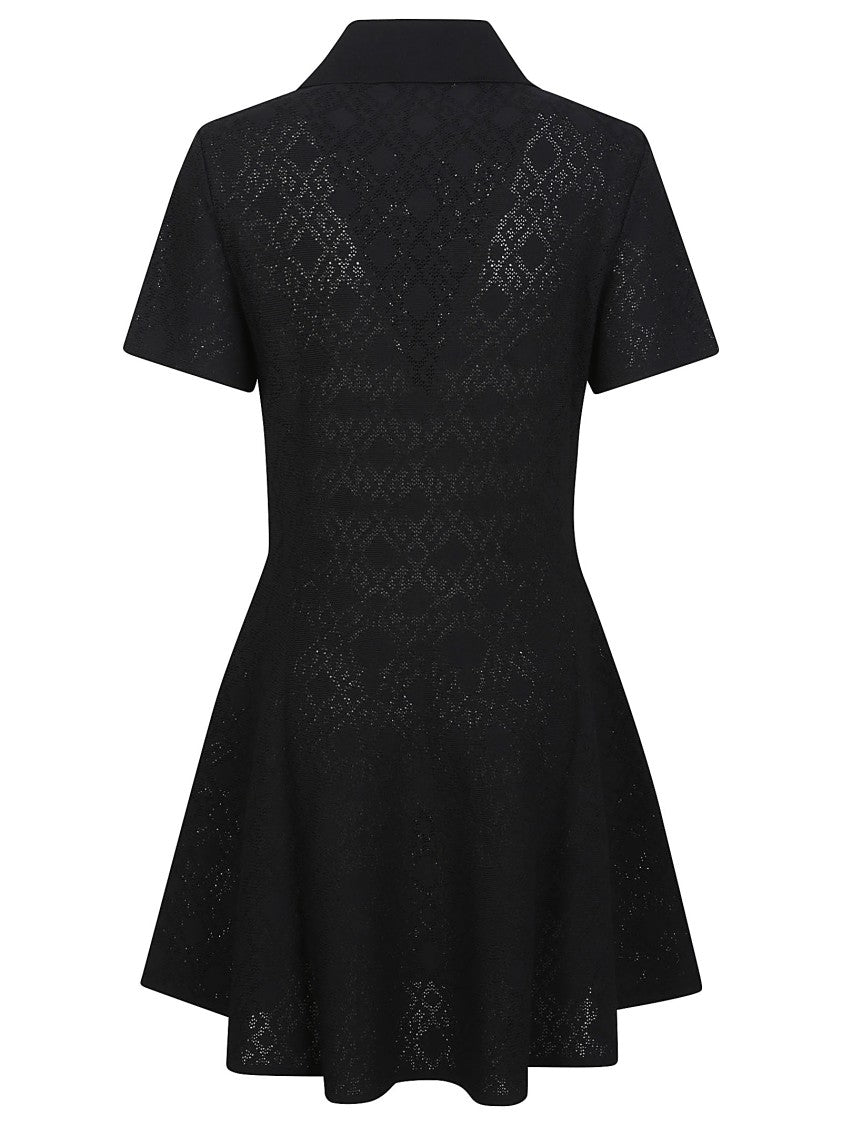 Givenchy Fitted Black Dress With Classic Collar