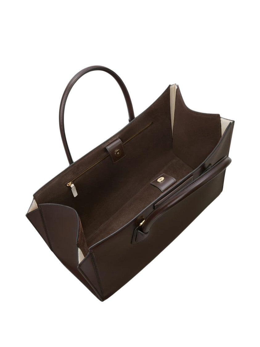 Givenchy Dark Brown Calf Leather Medium Antigona Catchall Tote Bag