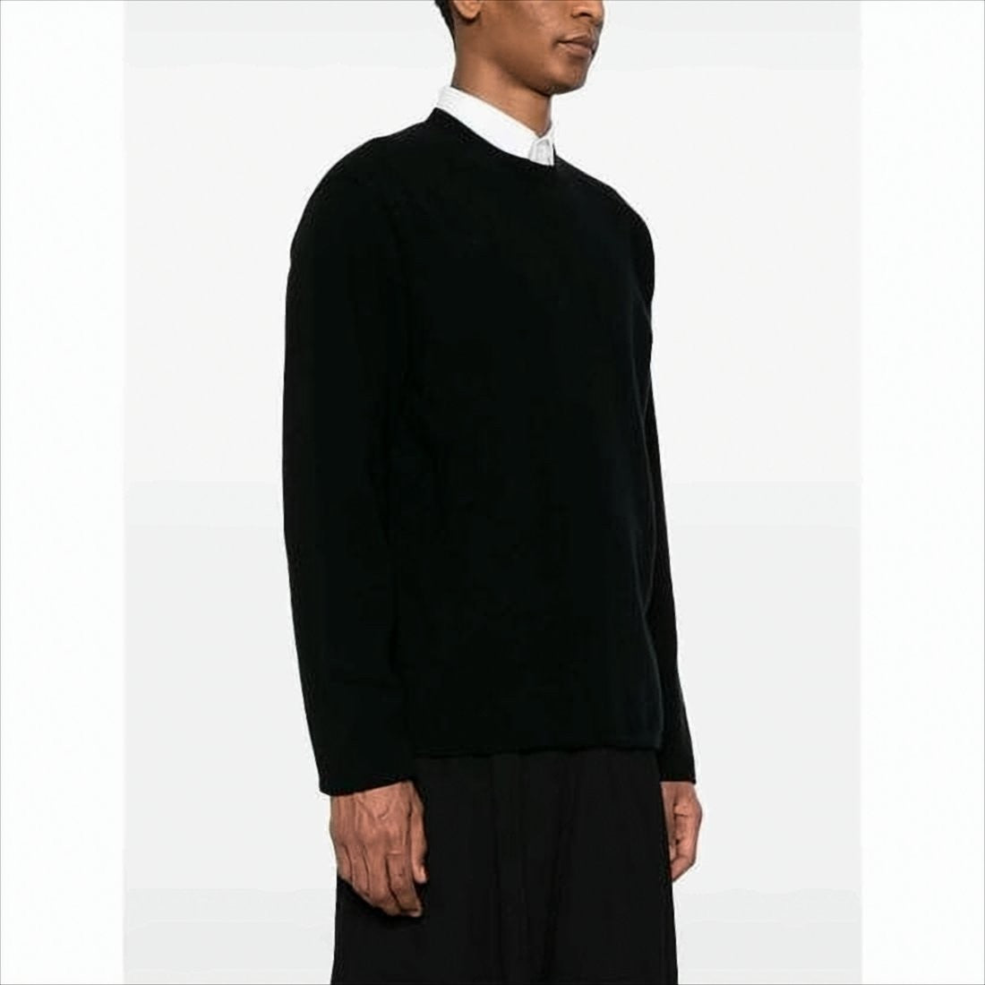 Auralee Classic Crew Neck Black Sweater