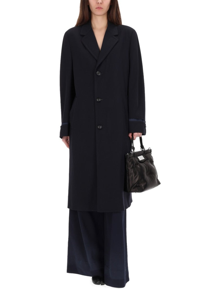 Maison Margiela Polyester-Blend High Waisted Wide-Leg Chinos