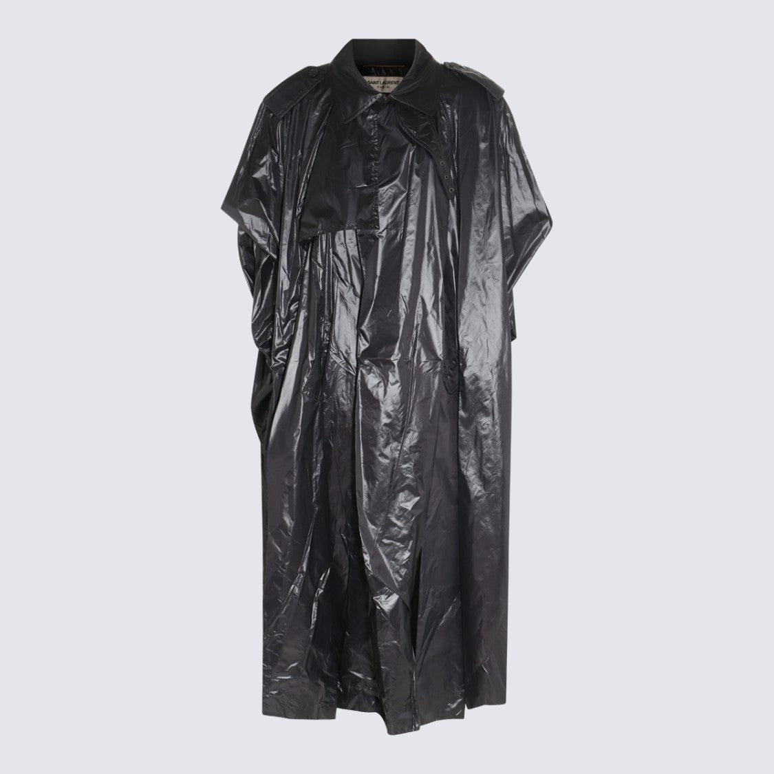 Saint Laurent Black Rainy Cape Jacket