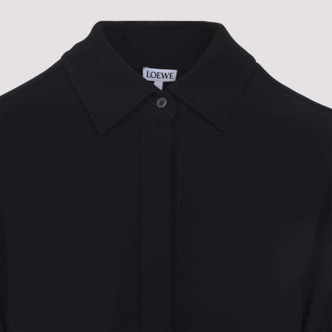 Loewe Midi Dress With Classic Shirt Collar