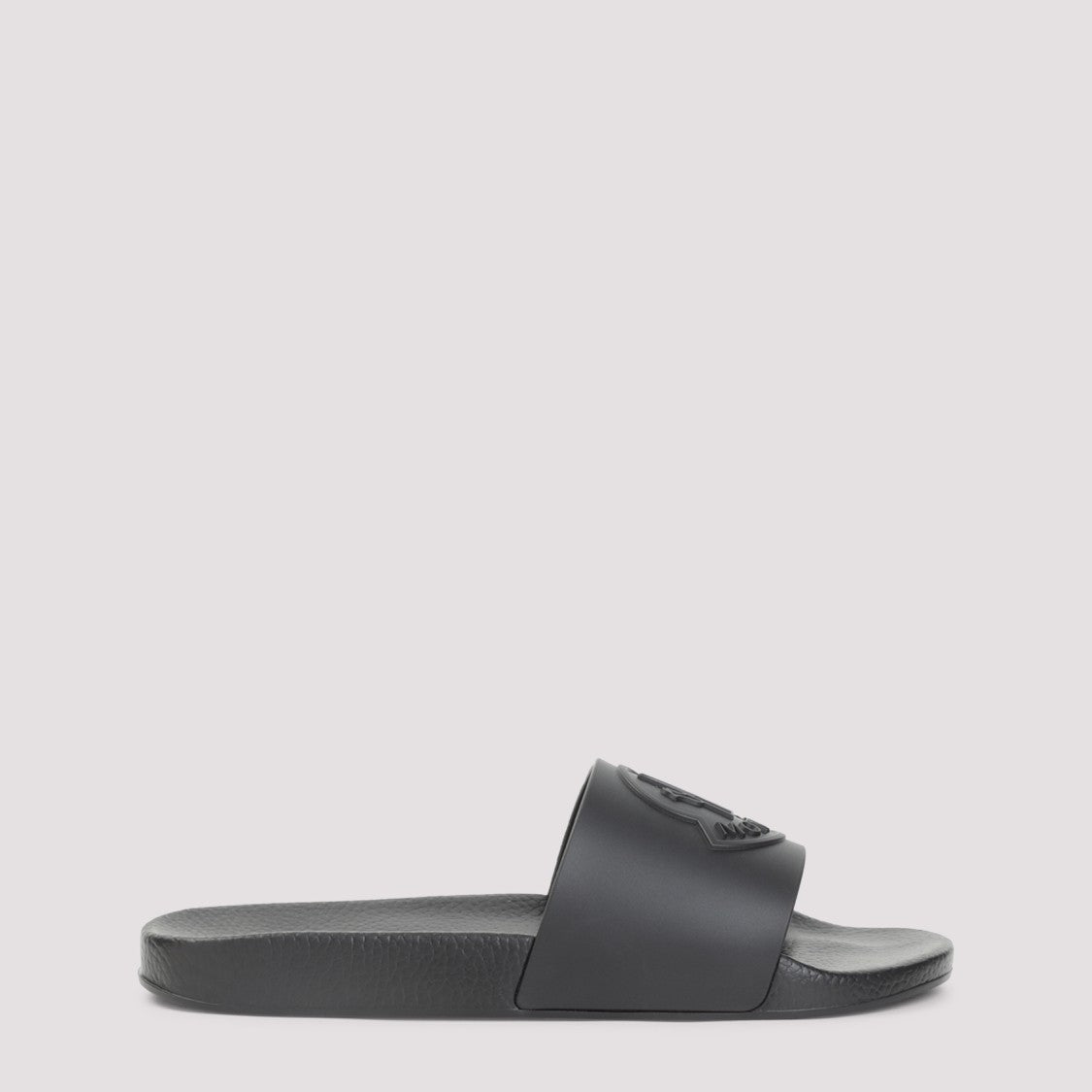 Moncler Elevated Black Slide Sandals