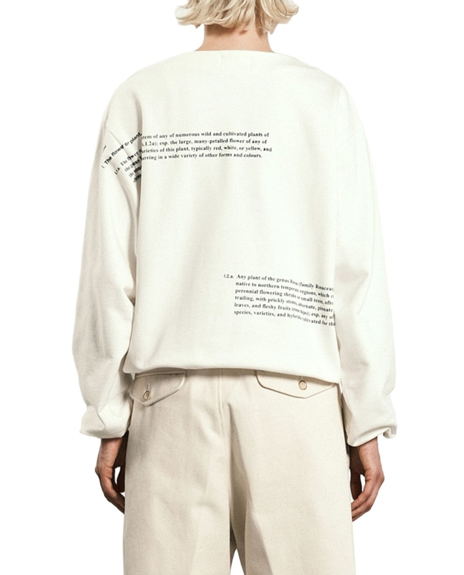 Tanaka Crewneck Sweatshirt With Floral Print And Graphic Accents