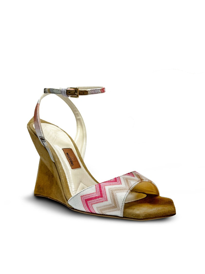 Missoni Zante Suede Pink Wedges 95