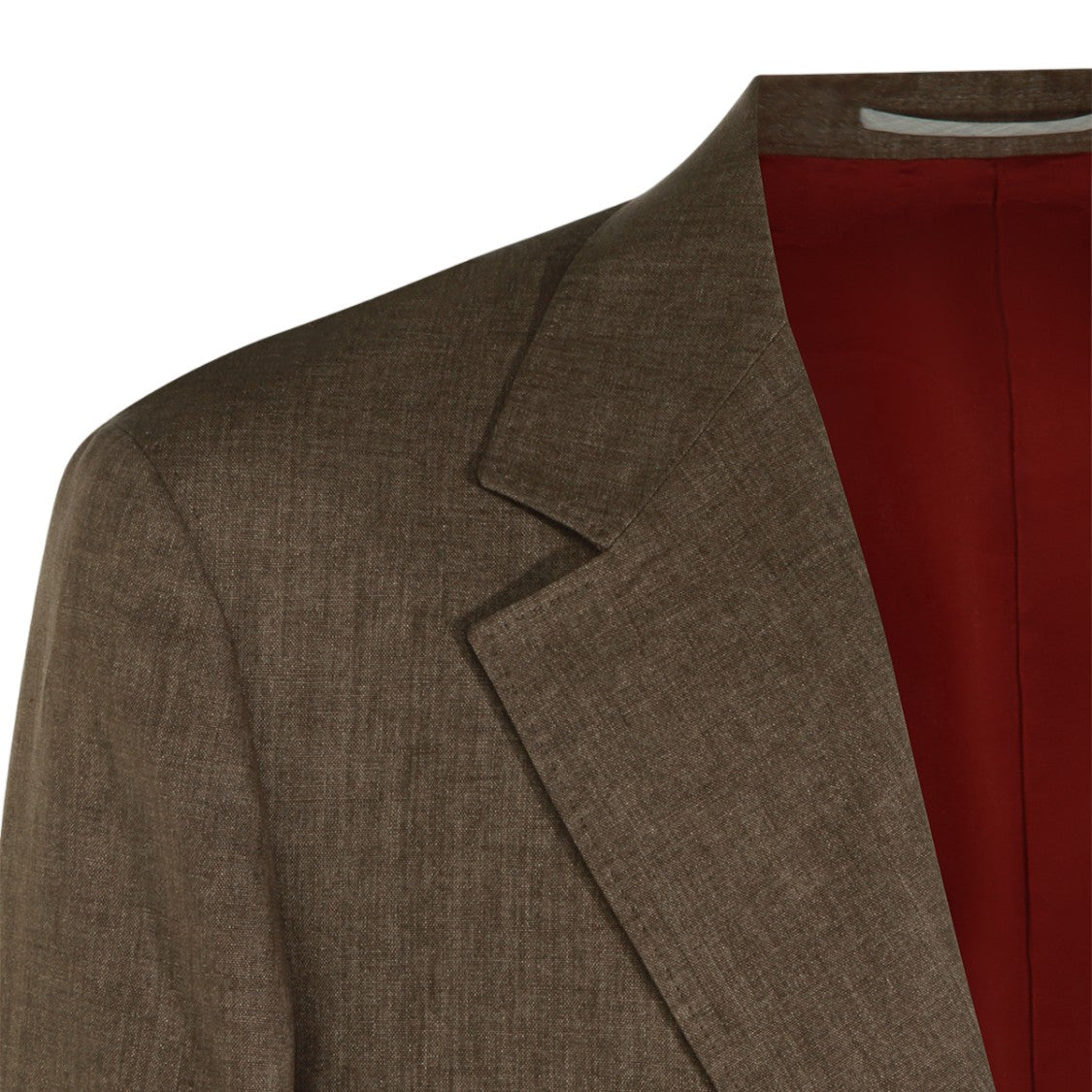 Brunello Cucinelli Tailored Brown Blazer With Notch Lapels