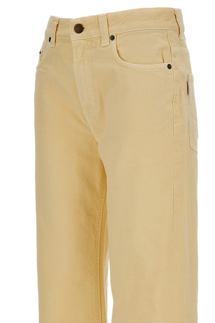 Haikure Organic Cotton-Linen Wide-Leg Jeans