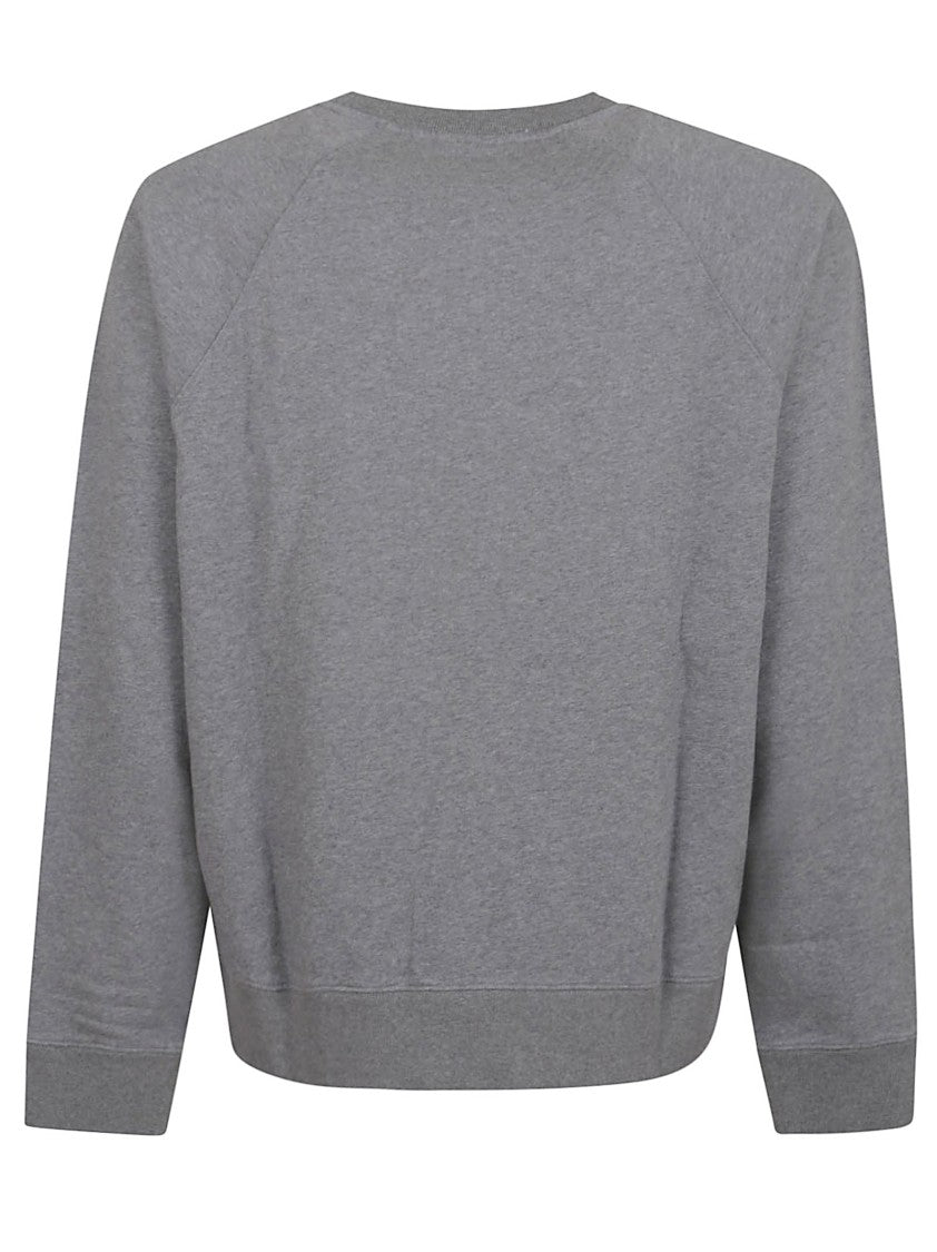 Maison Kitsuné Embroidery Oversize Raglan Sweatshirt