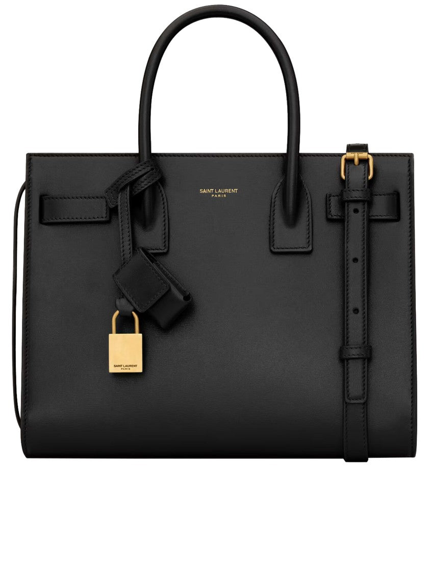 Saint Laurent Sdj Baby Structured Rectangular Leather Handbag
