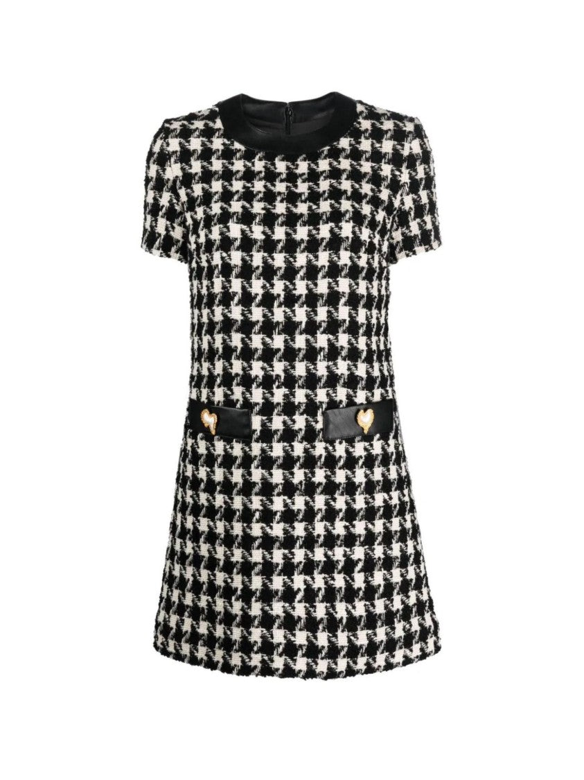 Moschino Houndstooth Pattern Dress