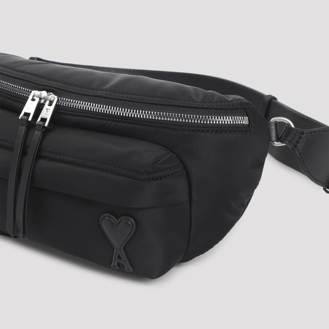 Ami Marcel Black Polyamide Bumbag