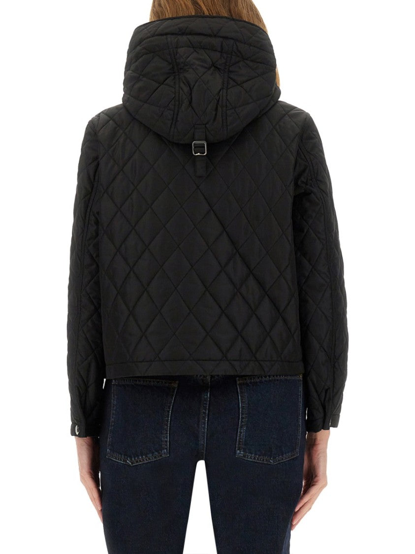 Burberry Quilted Nylon Cropped Jacket
