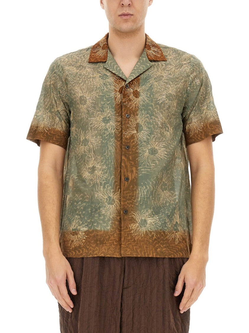 Dries Van Noten Boxy Fit Shirt With Classic Collar