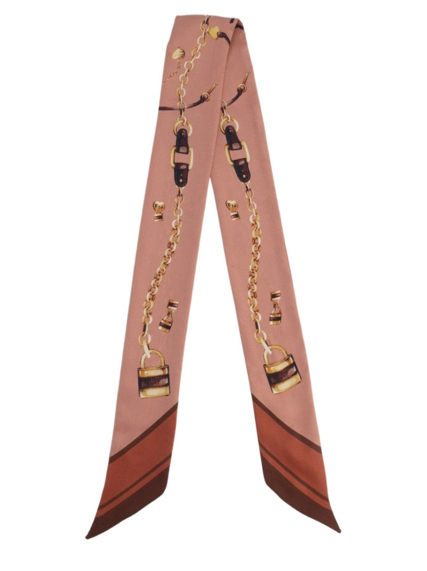 Chloé Paddington Dusty Rose Silk Scarf
