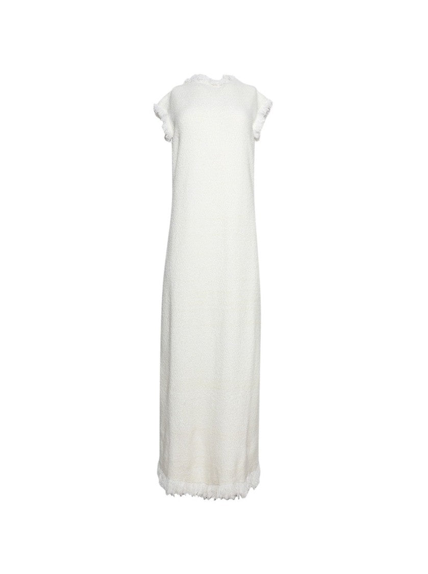 Proenza Schouler Textured Knit Toni Dress Ivory