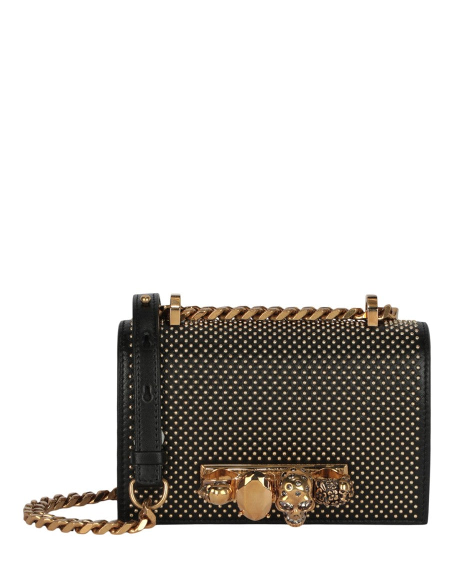 Alexander Mcqueen Mini Jewelled And Studded Shoulder Bag