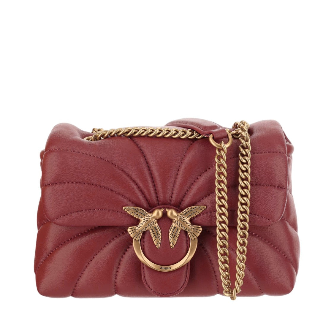 Pinko Mini Love Puff Butterfly Bag With Quilted Nappa Leather
