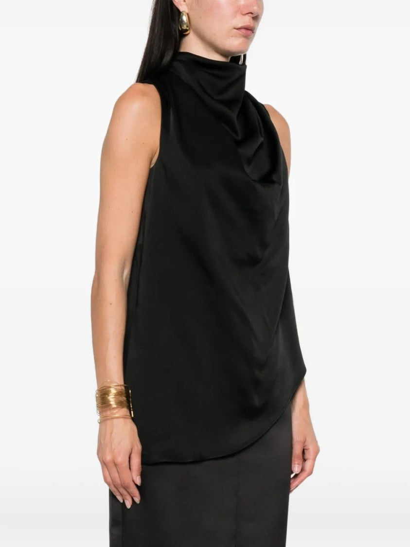 Róhe Cowl-Neck Sleeveless Blouse