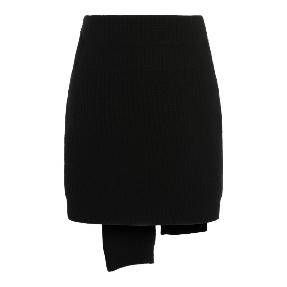 Dolce & Gabbana Asymmetrical Ribbed Knit Mini Skirt
