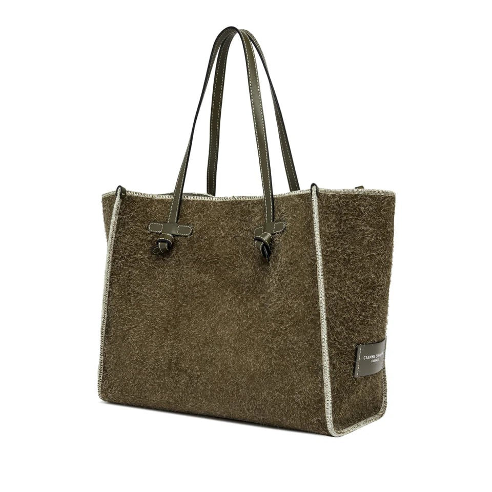 Marcella Spacious Suede Leather Shopper