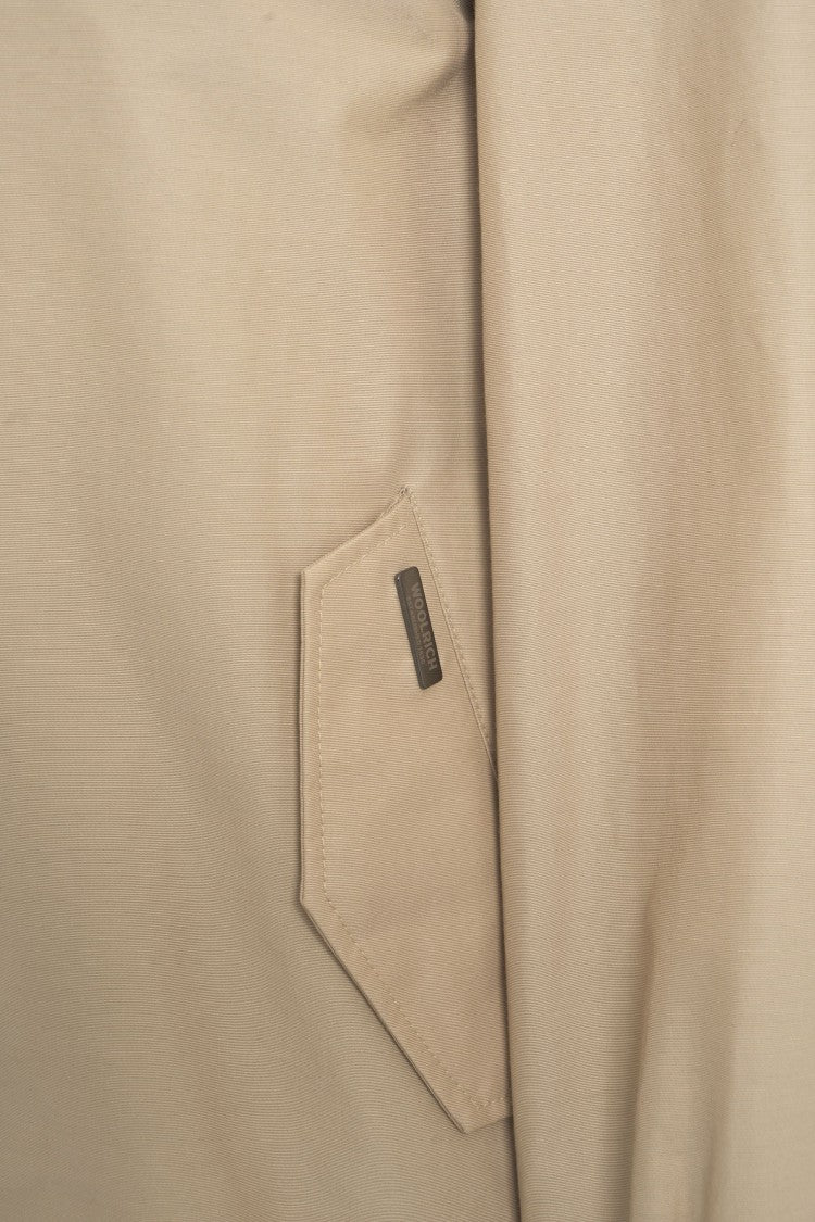 Woolrich Beige High-Collar Casual Jacket With Convertible Hood