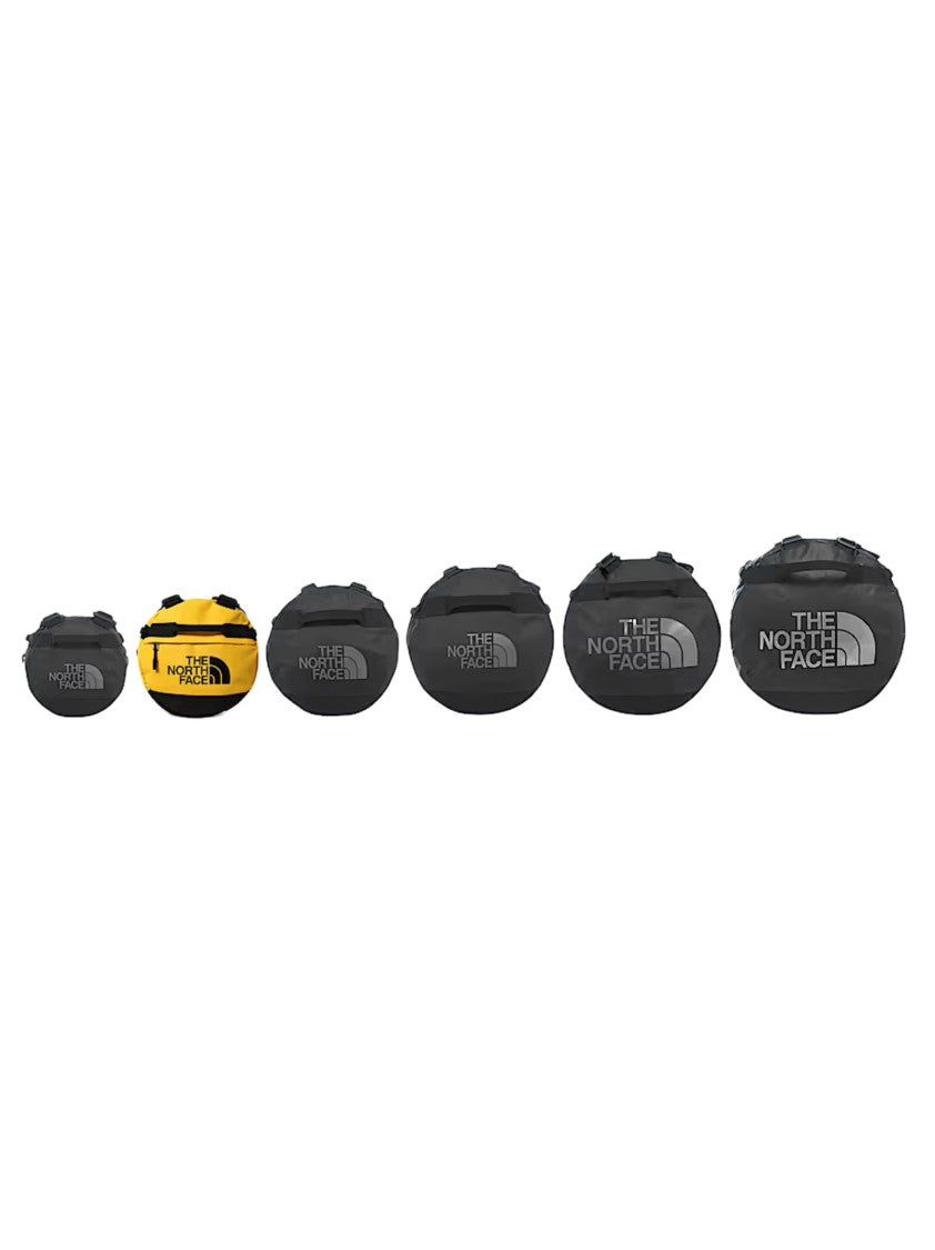 The North Face Durable Yellow Duffel Bag With Adjustable Straps