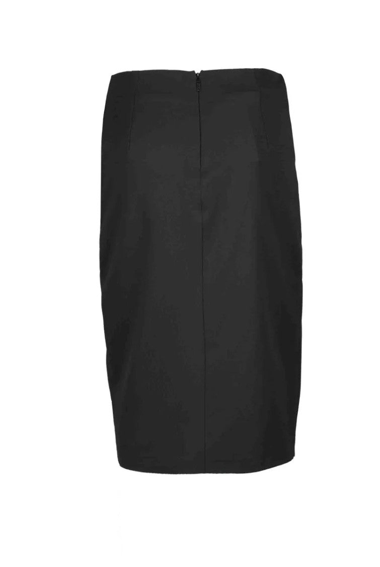 Pinko Midi Skirt Polyester Viscose Elastane - Black