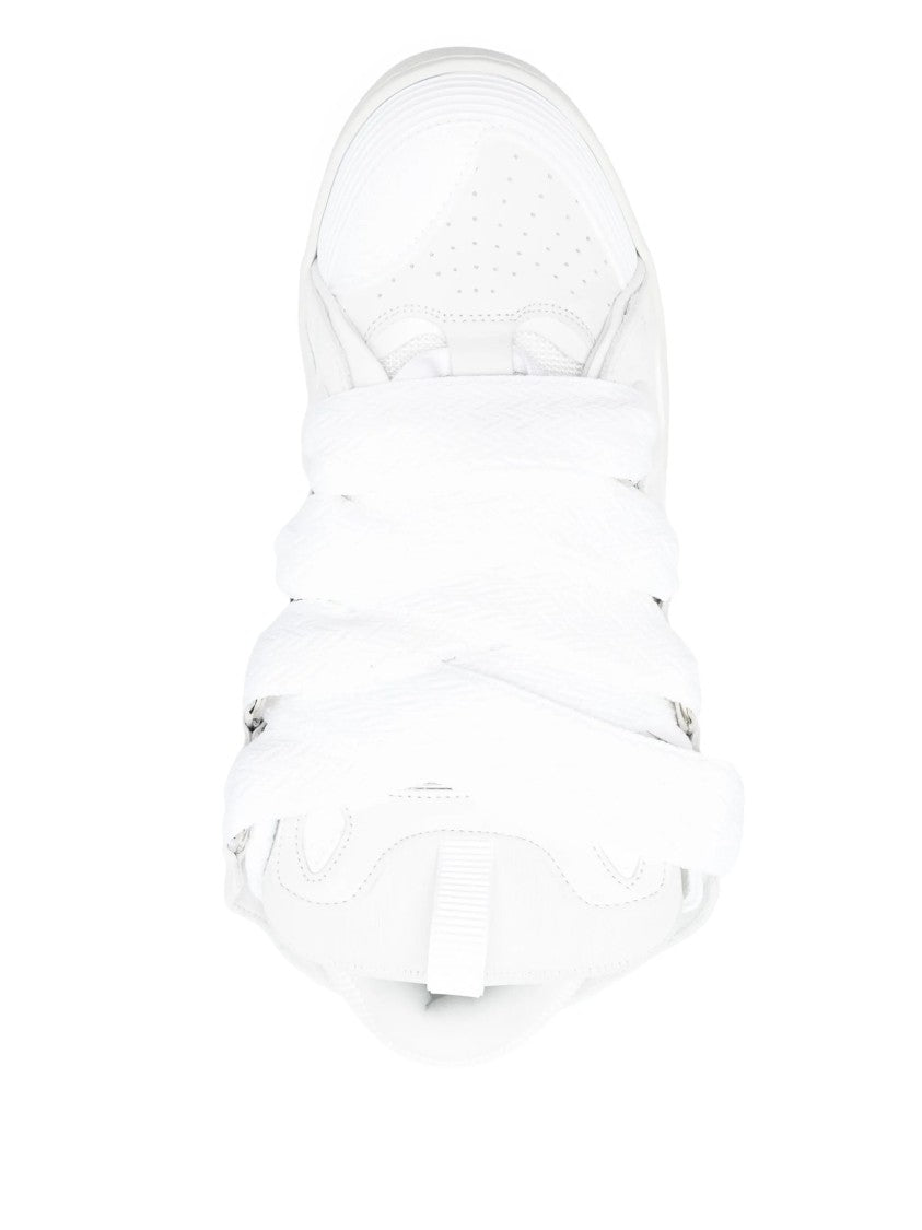 Lanvin White Curb Sneakers Calf Leather Sneakers