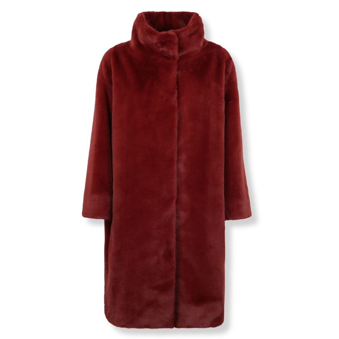 Herno Soft Texture Long Coat With Minimalist Silhouette