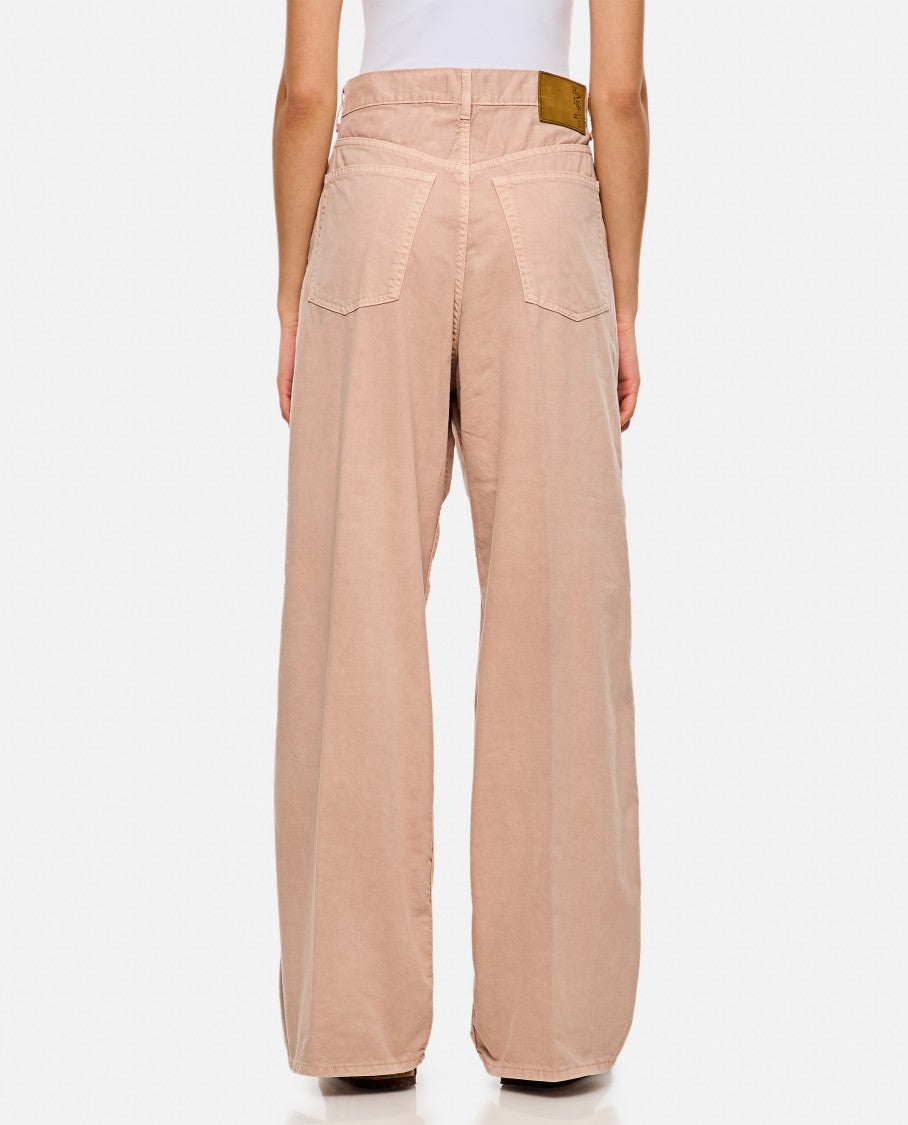 Haikure Wide High-Waisted Jeans With Relaxed Fit And Pleat Details