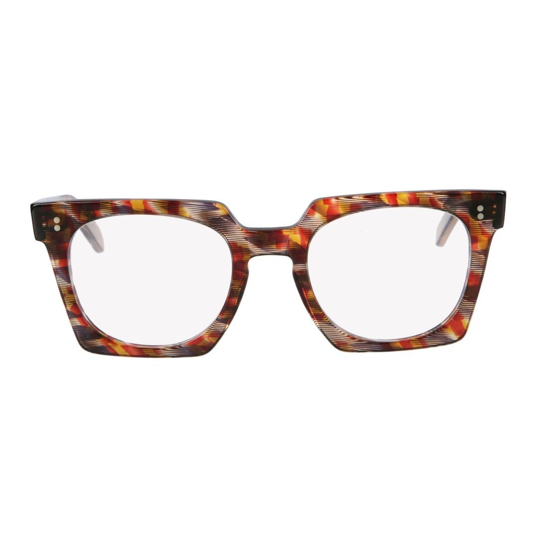 Kador Maya Bold Tortoiseshell Eyeglasses With Metallic Accents