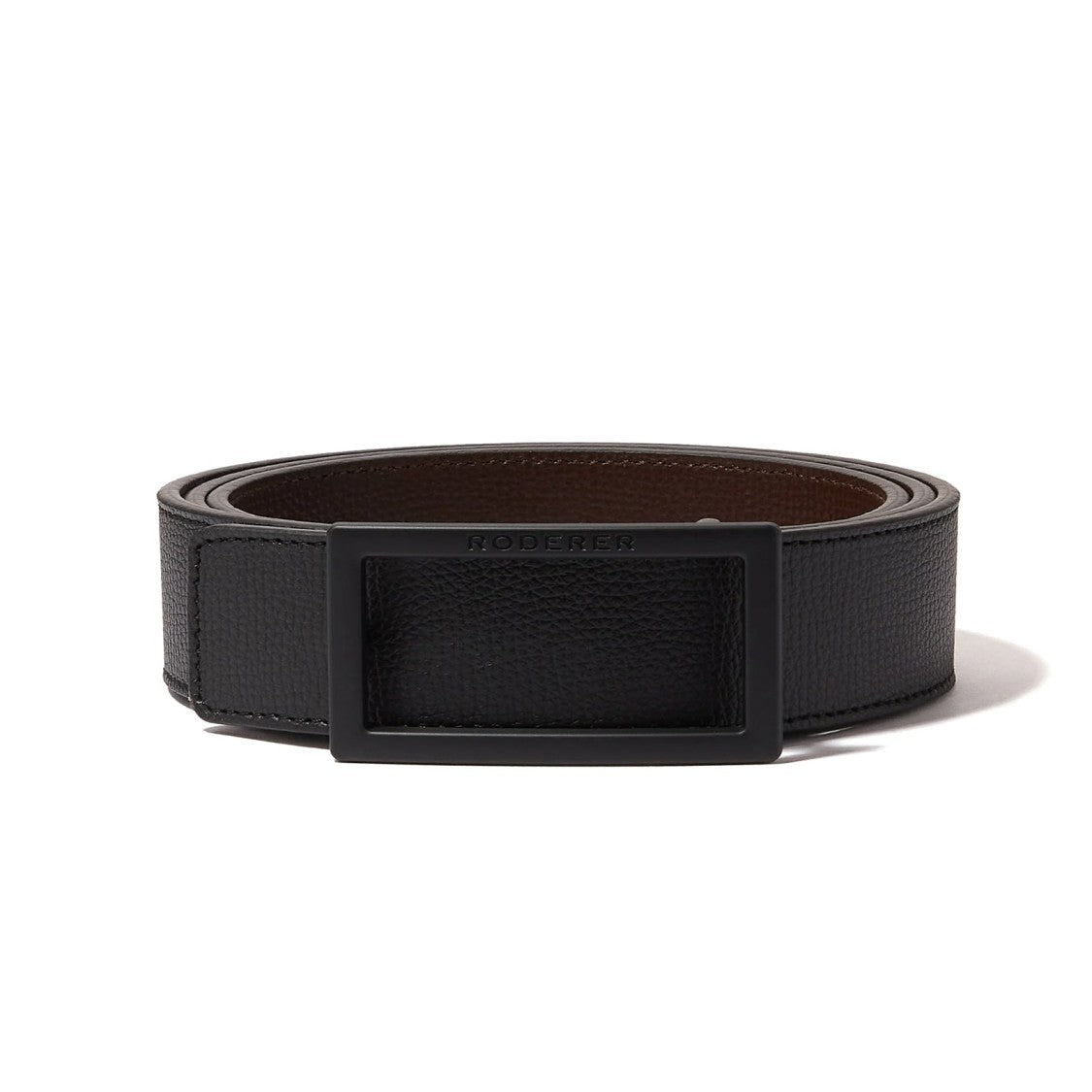 Roderer Ace Reversible Belt - Italian Leather Black