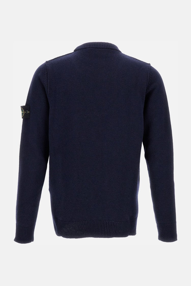 Stone Island Crewneck Knit With Ribbed Details