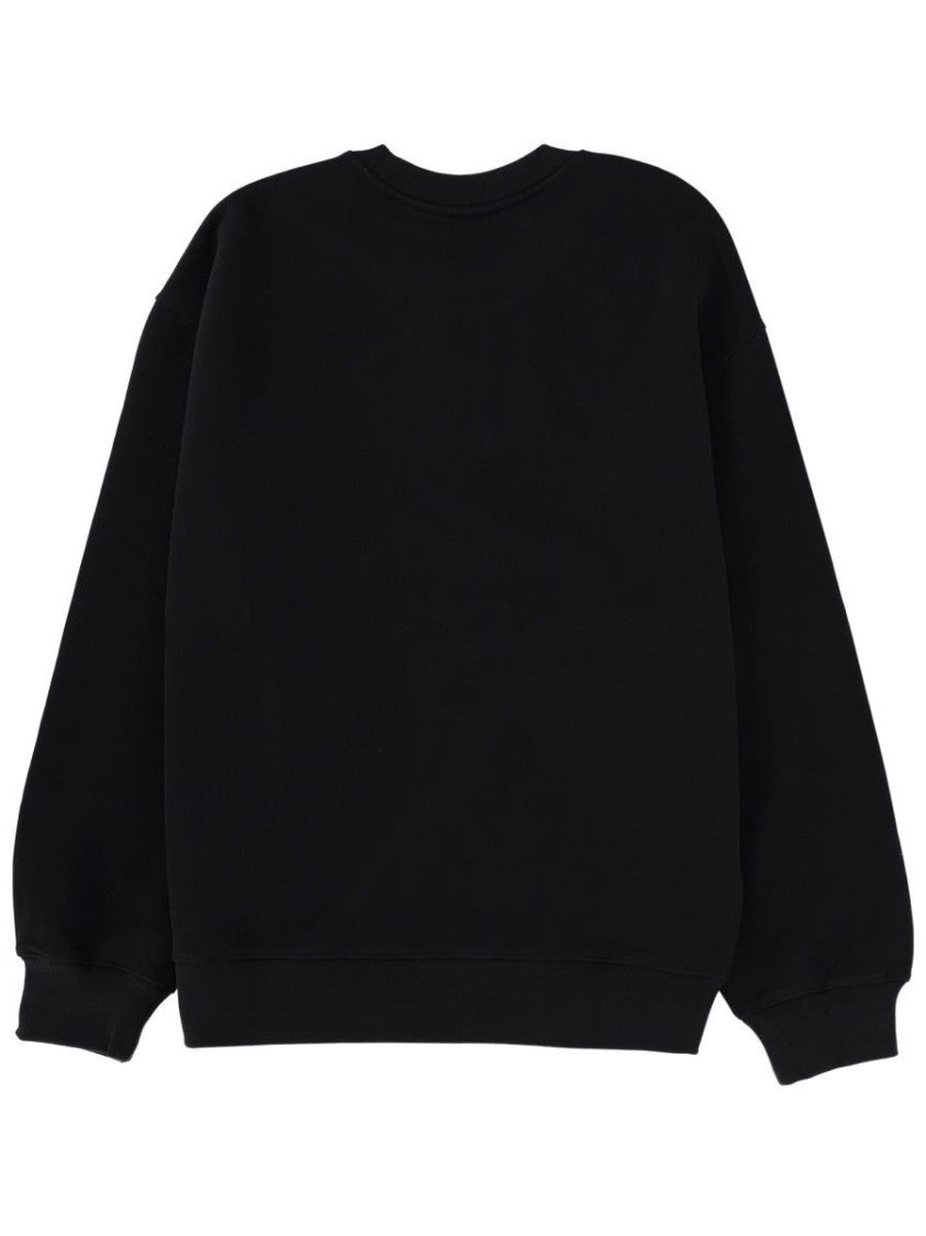 Maison Kitsuné Classic Black Long-Sleeve T-Shirt With Ribbed Cuffs