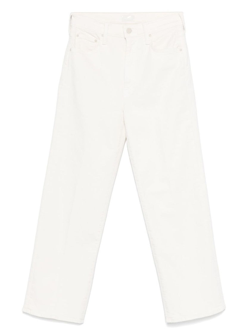 Mother Relaxed Fit Off-White Jeans