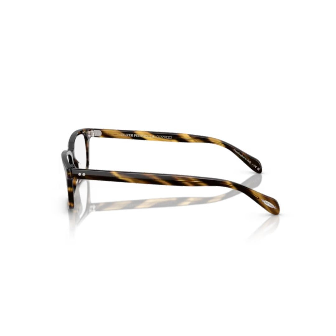 Oliver Peoples 0Ov5102 Rectangular Tortoiseshell Acetate Eyeglasses With Metallic Accents
