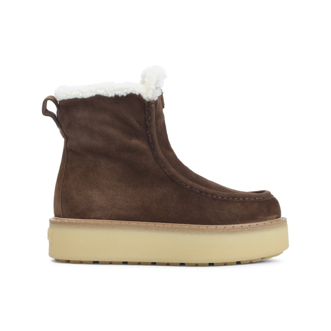 Prada Brown Suede Leather Ankle Boots