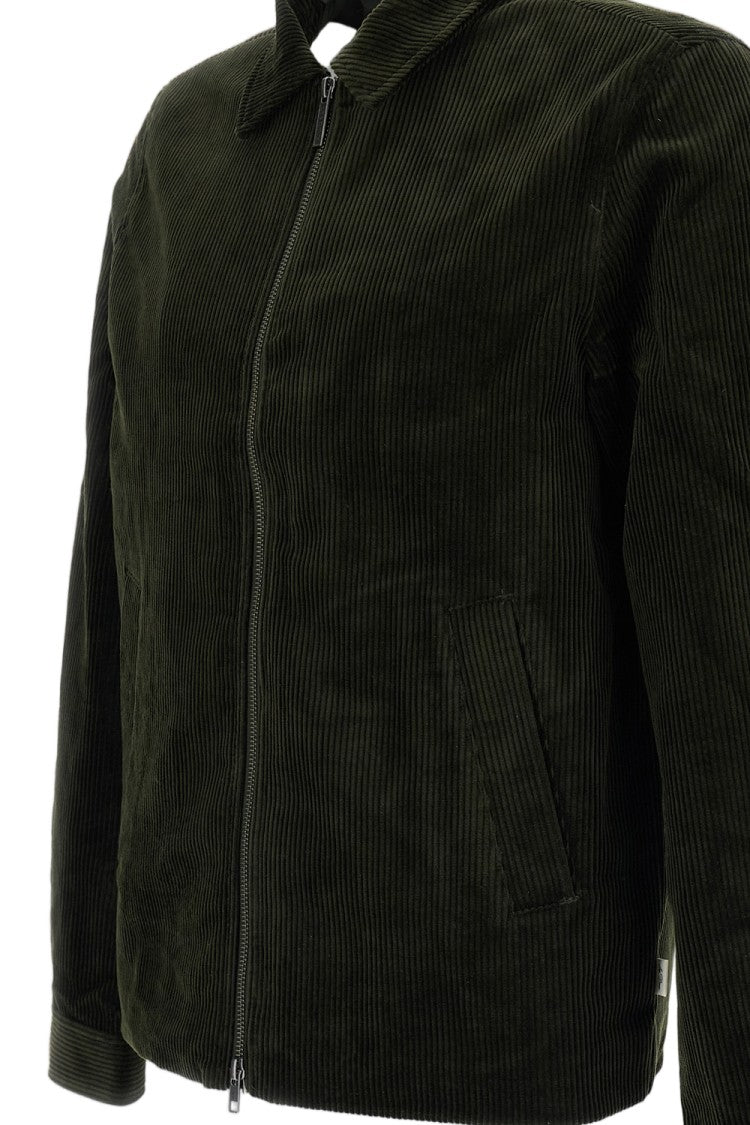 Les Deux Water-Repellent Wide-Wale Cotton Corduroy Coach Jacket