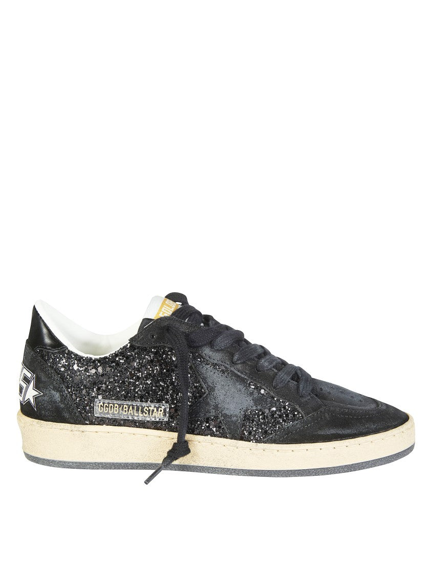 Golden Goose Ballstar Glitter Upper Nylon Sneakers