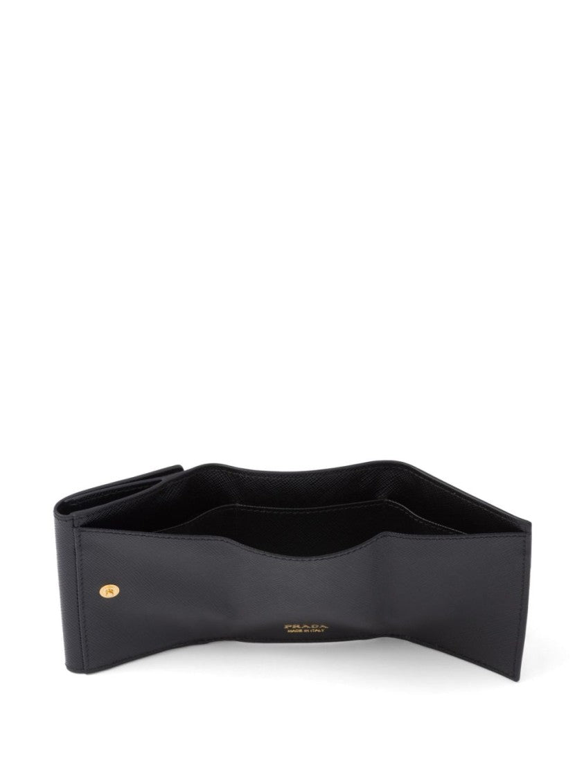 Prada Textured Leather Compact Wallet