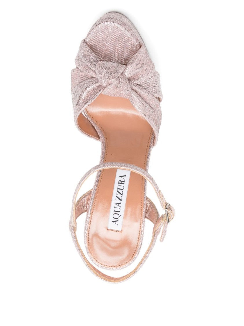 Aquazzura Silk And Nylon Open Toe Sandals