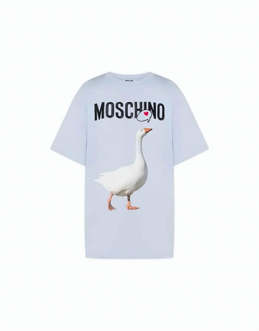 Moschino Short-Sleeved T-Shirt With Goose Graphic