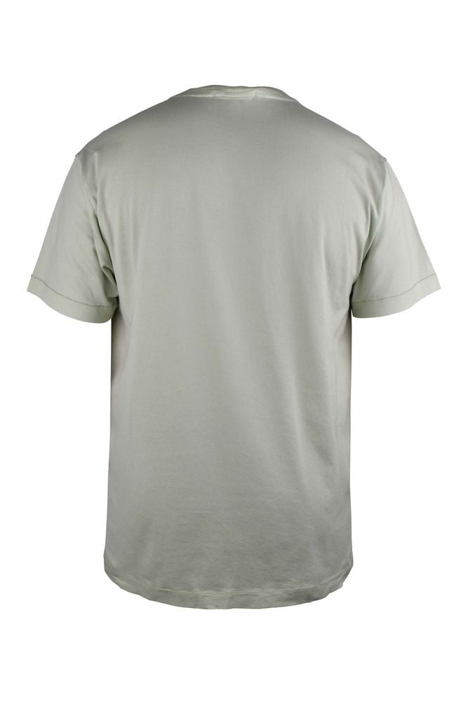 Stone Island Light Green Cotton T-Shirt
