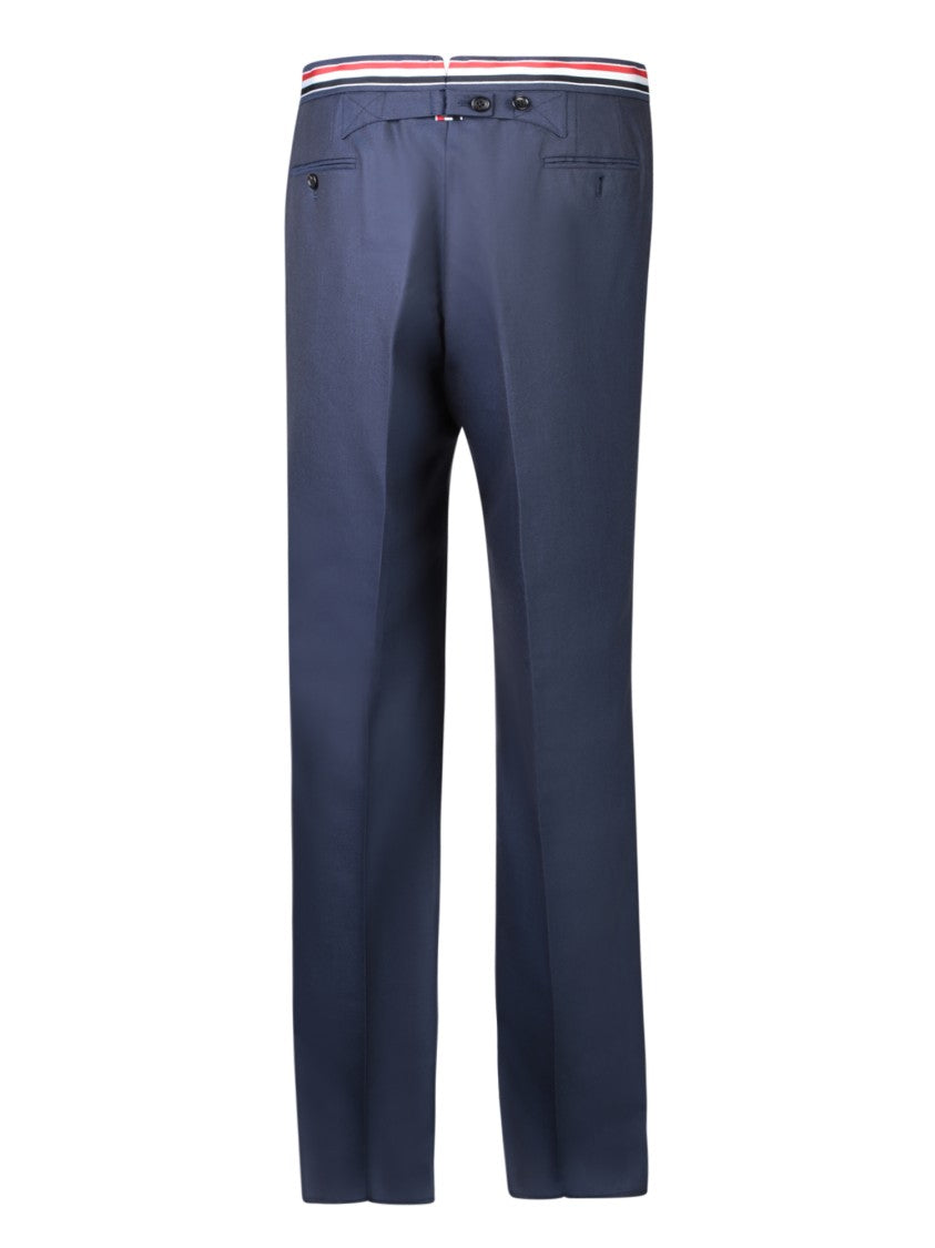 Thom Browne Blue Wool Trousers