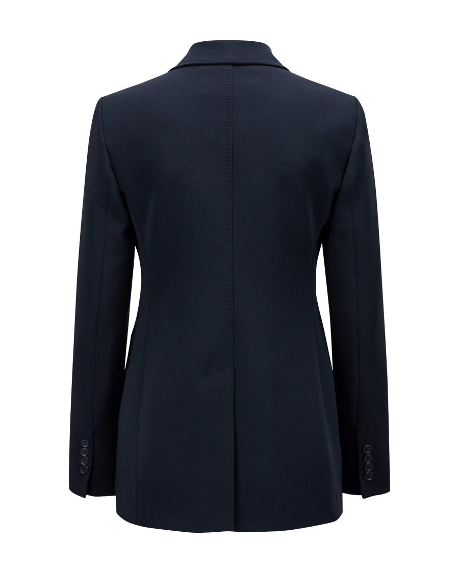 Max Mara Linz Single-Breasted Blazer In Blue