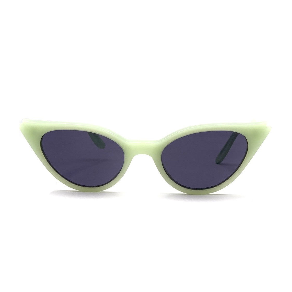 Illesteva Green Isabella Celluloid Cat-Eye Sunglasses