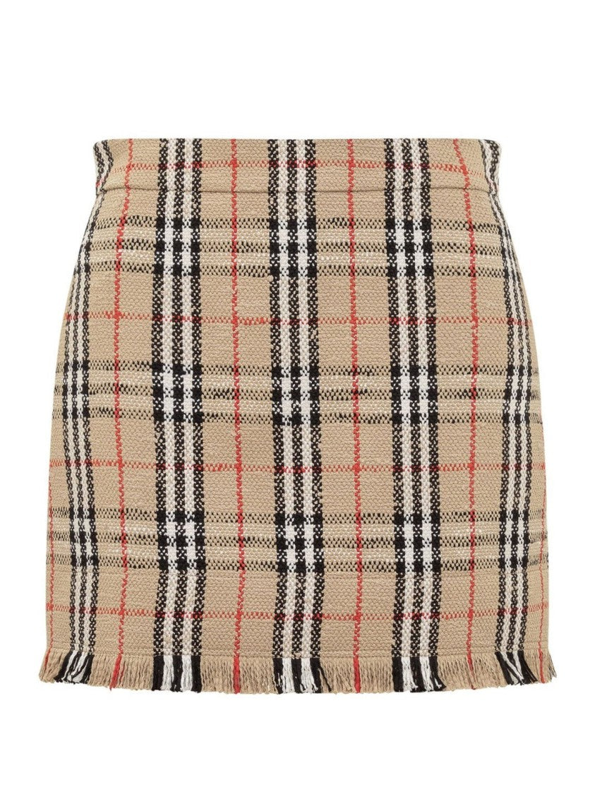 Burberry Vintage Pattern Mini Skirt