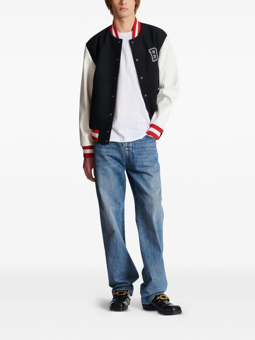 Balmain White Loose Ss Script Logo T-Shirt